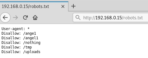 Content of the robots.txt file