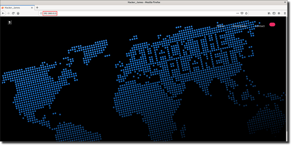 IMG: The HTTP landing page